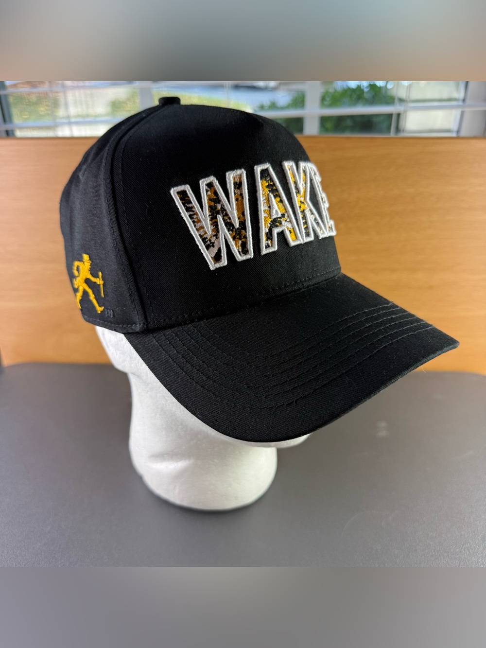 No Rivals Wake Forest Tie-Dye Lettering Walking Deacon Worn Once Snapback Hat